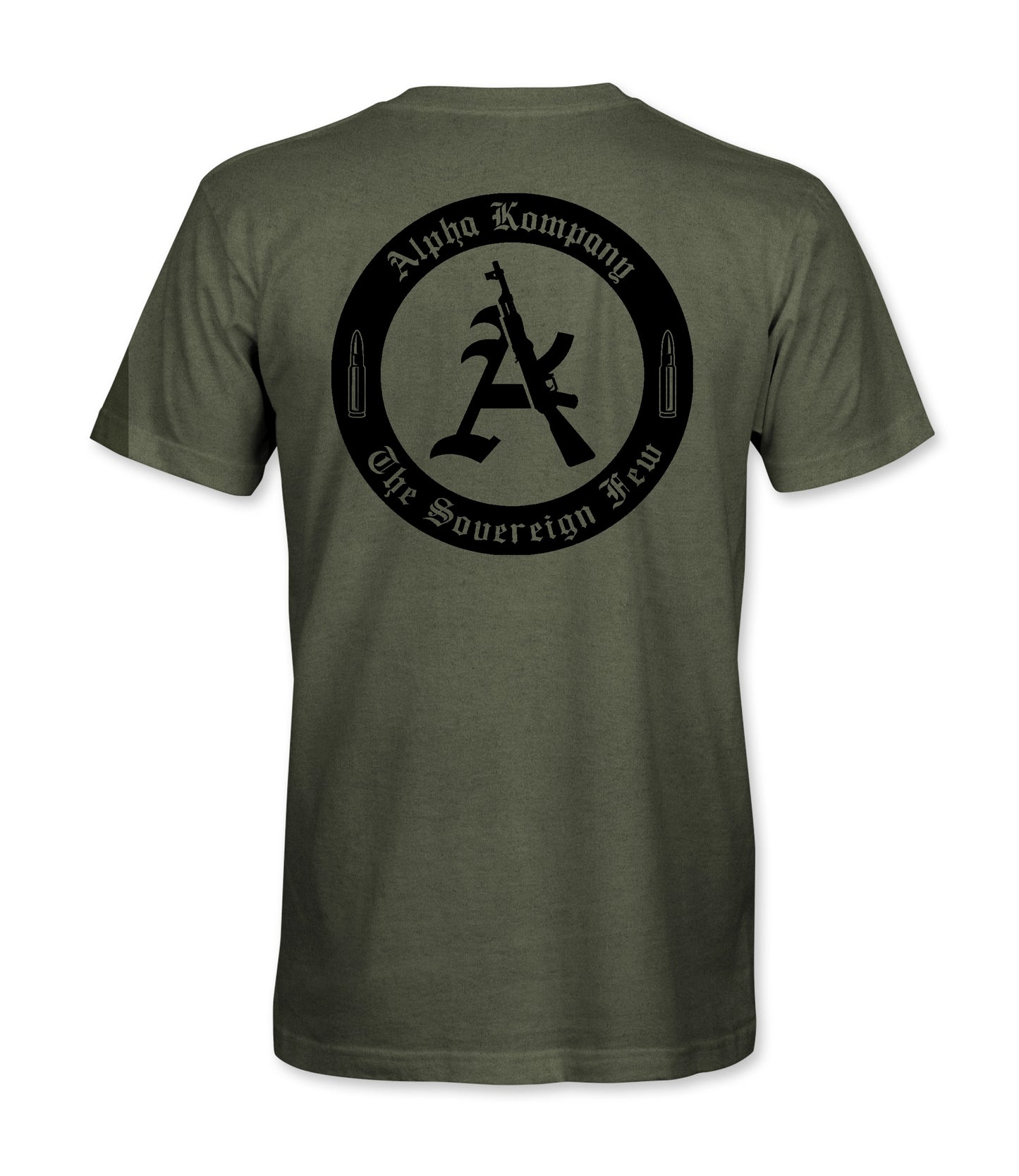 Round Back Logo - Military Green