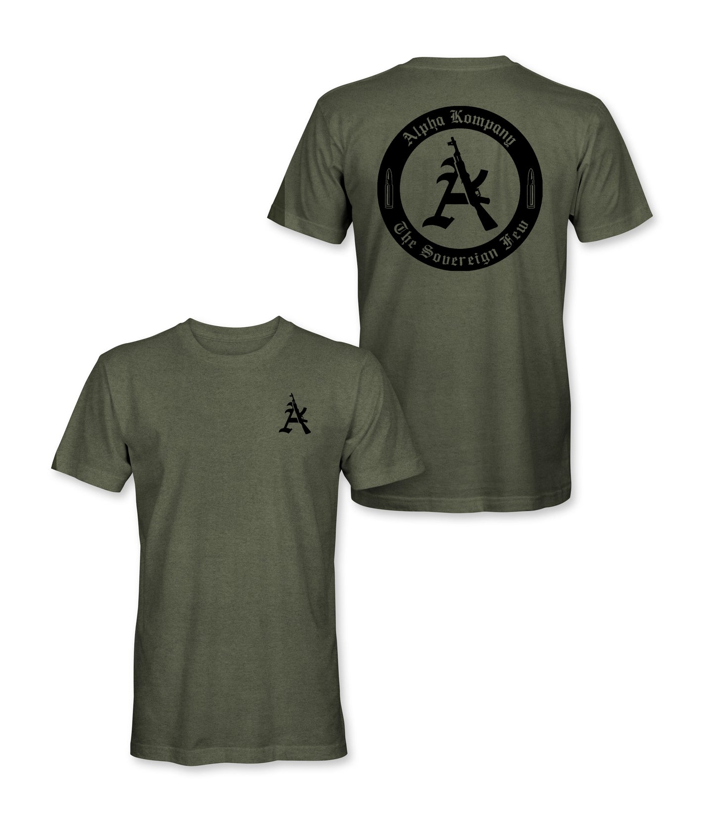 Round Back Logo - Military Green